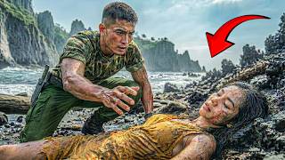 MARINE SOLDIER SHOCKED TO FIND WOMAN LYING ON THE BEACH‼️WHEN HE TRIED TO HELP, IT TURNED OUT...
