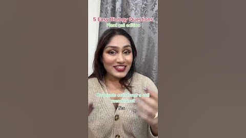 Easy Biology Quiz: Plant Cell Edition