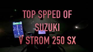 top speed of Suzuki v strom 250 sx in yamuna express screenshot 2