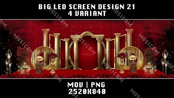 #107  Big Led screen Design 21 | Mov Png | Led Mapping | By Musicom