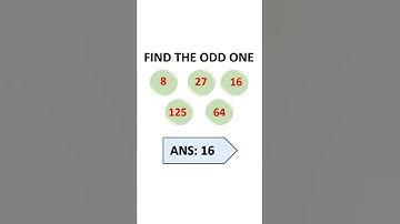 pick odd one out #aptitude #math  #oddoneout