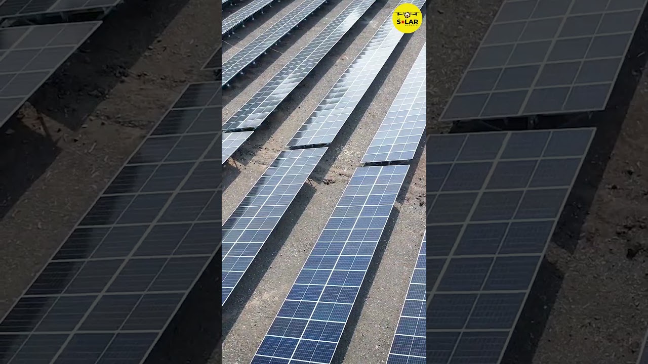 1 Megawatt Solar Power Plant | Aerial View | Drone View