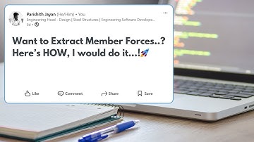 STAAD User Tool: Connection Force Application | OpenSTAAD
