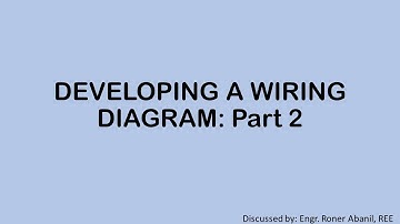 Advance Motor Control With PLC Application- Lesson 4  - DEVELOPING A WIRING DIAGRAM: Part 2