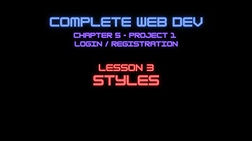 Web Dev 5 - 3 Styles