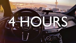 4 HOURS - Driverless Waymo POV 50-mile Evening Ride - San Francisco [4K]