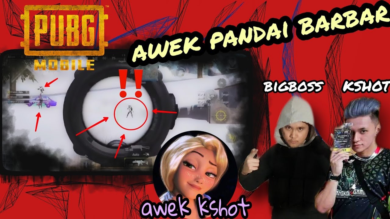 BigBoss BarBar 3 Man Squad bersama Kshot dengan Awek dia | Pubg Mobile Malaysia