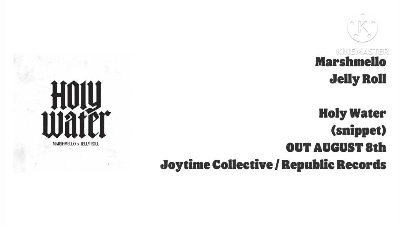 Marshmello x Jelly Roll - Holy Water (snippet) | OUT AUGUST 8th Marshmello x Jelly Roll - Holy Water (snippet) | OUT AUGUST 8th