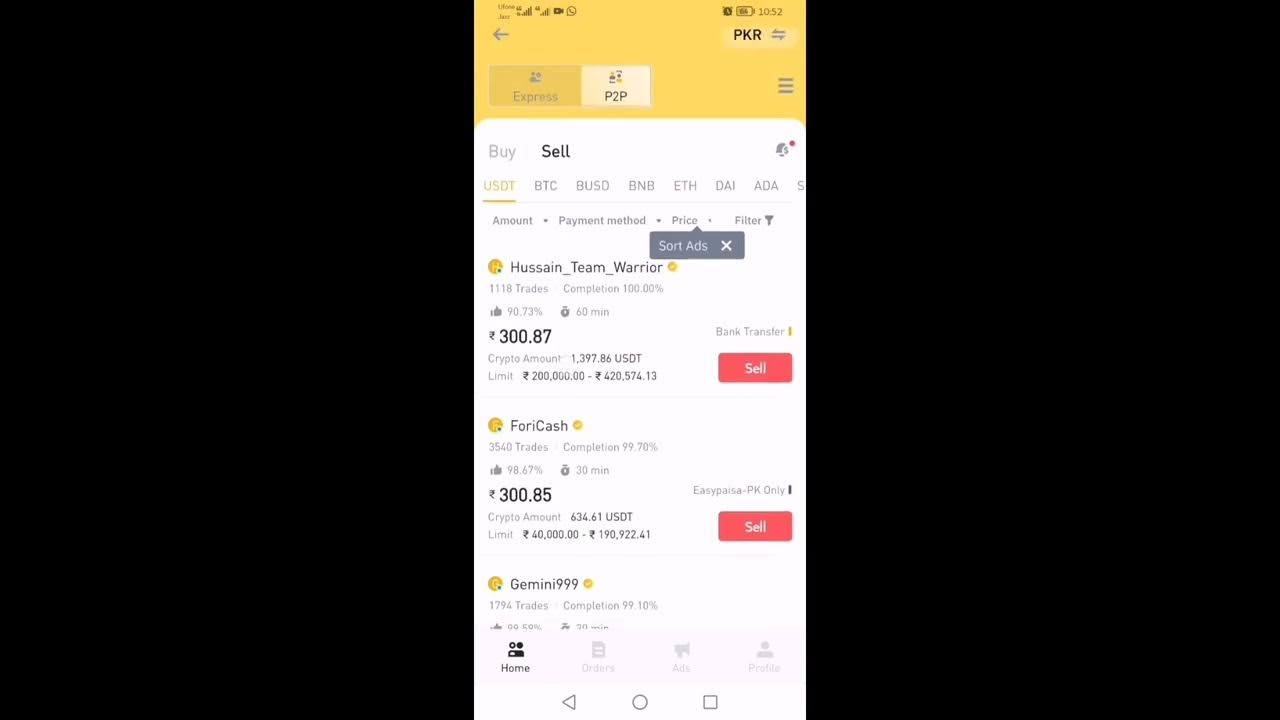 how-to-change-usdt-into-pkr-easy-steps-binance-youtube