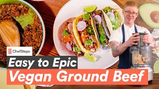 How to Make Vegan Ground Beef with Just 3 Ingredients