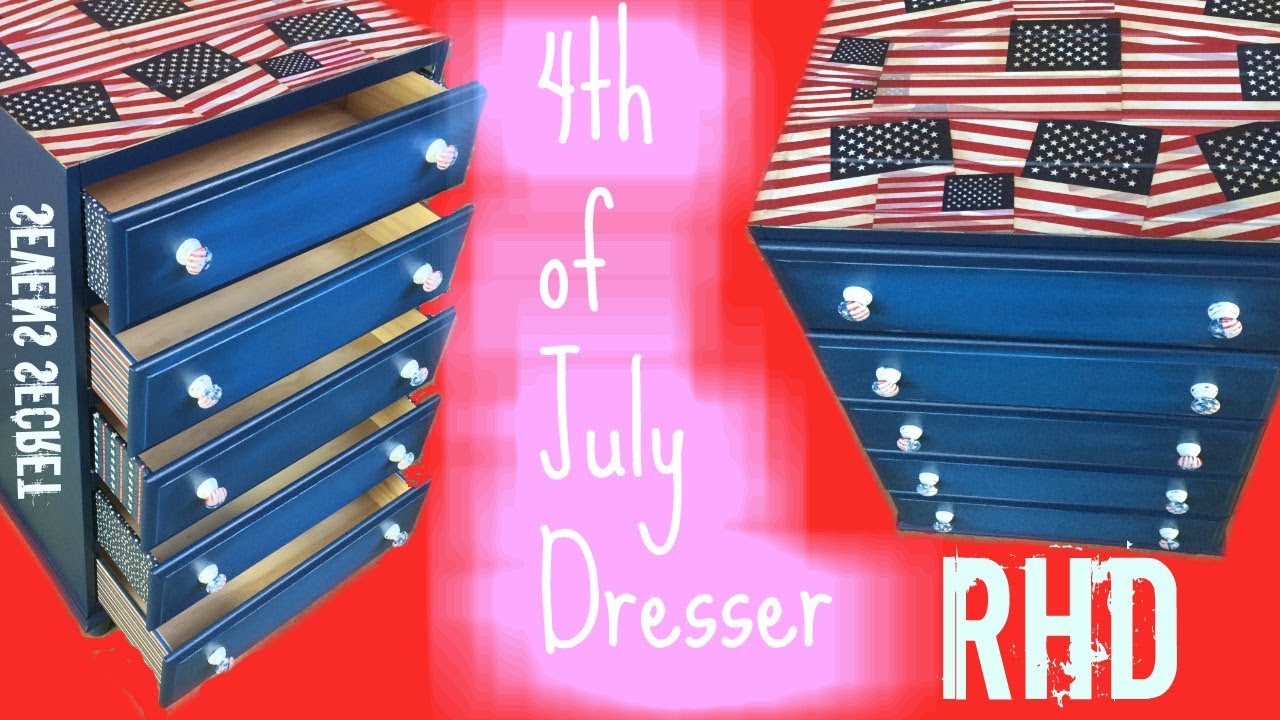4th Of July Project American Flag Dresser Youtube
