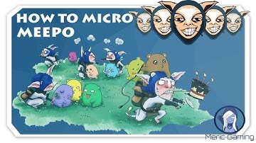 Dota 2 | How to micro and blink poof combo with Meepo [ Hotkeys , Control Group ]