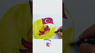 Türk Bayrağı Nasıl Mı Çizilir? Çocuklar İçin Çizim Boyama