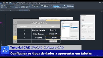 Tutorial CAD: Como Configurar os Tipos de Dados a Apresentar em Tabelas no ZWCAD
