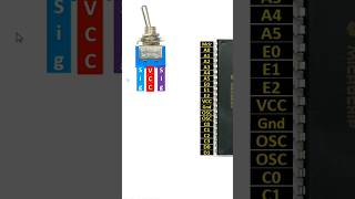 3 Pin toggle switch explanation in scope of embedded systems. #electronics #project #iot #embedded