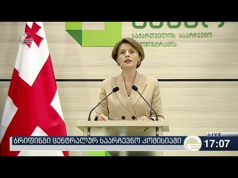 ცესკოს ბრიფინგი პრეზიდენტობის კანდიდატის მხარდამჭერთა სიაზე
