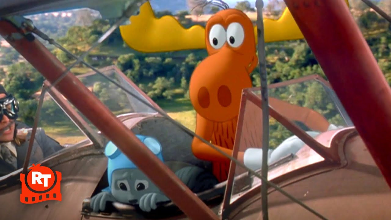 The Adventures of Rocky and Bullwinkle (2000) - Rocky & Bullwinkle's Plane Goes Down Scene
