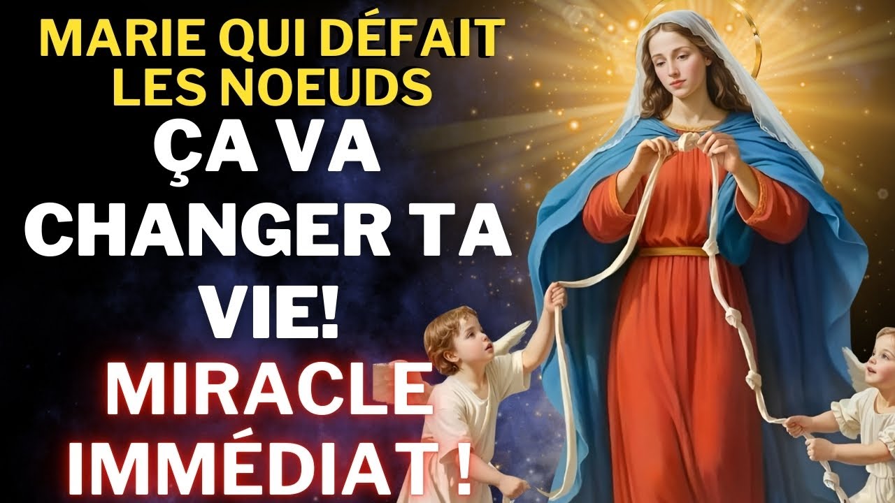 PRIÈRE MARIE QUI DÉFAIT LES NOEUDS - POUR DES CAUSES DIFFICILES - DÉBLOQUER TOUTE SITUATION🙏