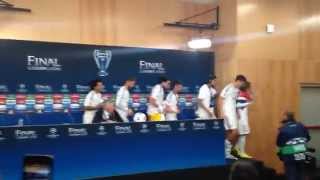 Real Madrid Players Have Fun During Carlo Ancelotti Press Conference