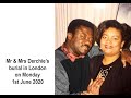 Part 2 of Mr & Mrs Derchie burial in London - (raw live stream version unedited)