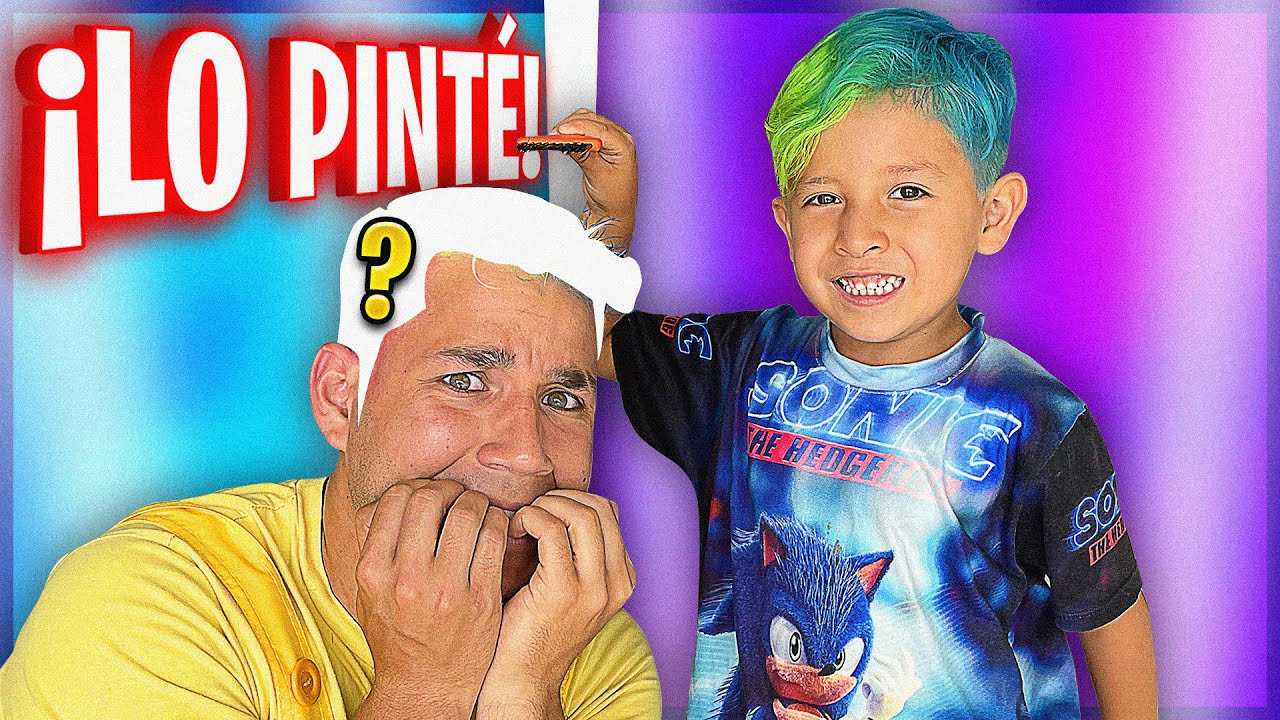 LE PINTO EL PELO A MI AMIGO Y ESTO PASÓ! - YouTube