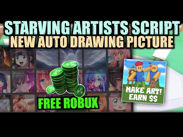 starving artists  Auto Draw & Copy Art - Roblox Script