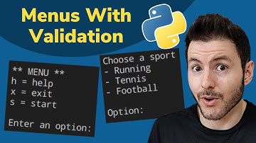 Crear menús en Python con un bucle While True | Elegir una opción en Python