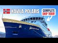 Havila polaris ship  cabins tour  norway coastal ferry