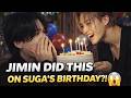 JIMIN ACTUALLY DID THIS ON SUGA S BIRTHDAY ARMY IS LOSING IT JIMIN ACTUALLY DID THIS ON SUGA S BIRTHDAY ARMY IS LOSING IT