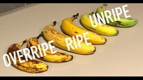 What color is a ripe banana? Banana ripeness scale.
