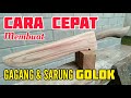 Cara cepat membuat gagang dan sarung golok