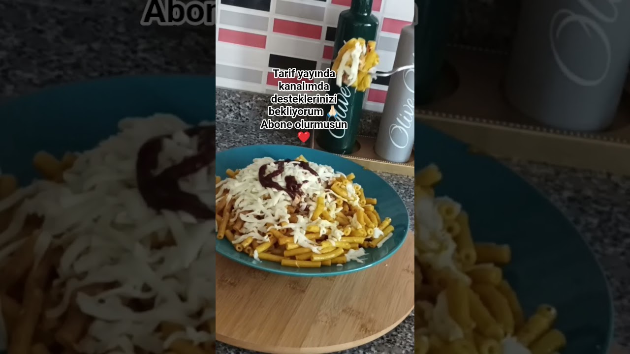 5 dakikada hazırlayabileceğiniz makarna #italian #yemek #keşfet  #pratikyemektarifleri