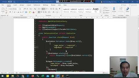 materi laravel #5 insert data ke database di laravel