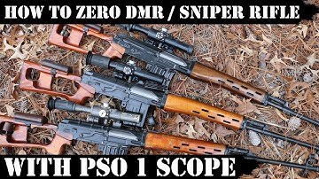 How to Zero "ComBlock" DMR / Sniper rifle with PSO1 Scope! How to use PSO 1 scope!