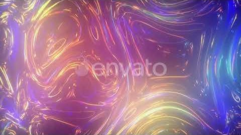4k Colorful Neon Liquid Background | Motion Graphics - Envato elements