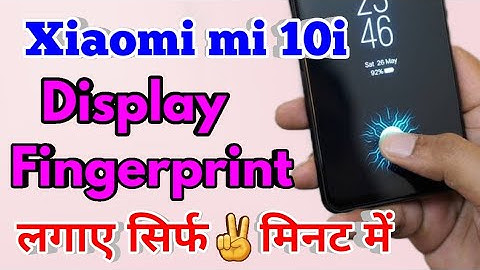 Display Fingerprint Lock Xiaomi mi 10i | Xiaomi mi 10i Me Display Fingerprint Lock Kaise Lagaye
