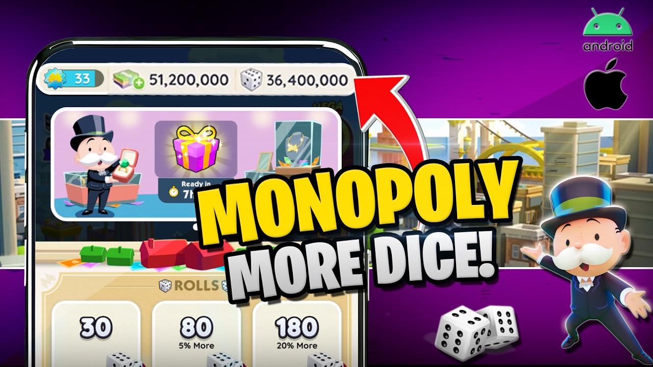 Взлом игры Monopoly Go — как получить бесплатные кубики для Monopoly Go (глюк в Monopoly Go) iOS ...