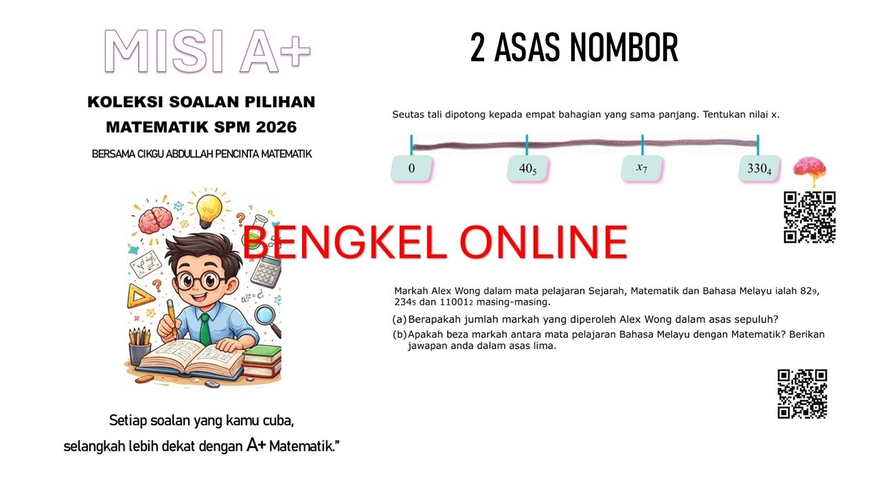 BENGKEL TEKNIK MENJAWAB SPM # CIKGU ABDULLAH # ASAS NOMBOR