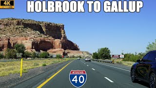 Interstate 40 East: Holbrook, Arizona to Gallup, New Mexico