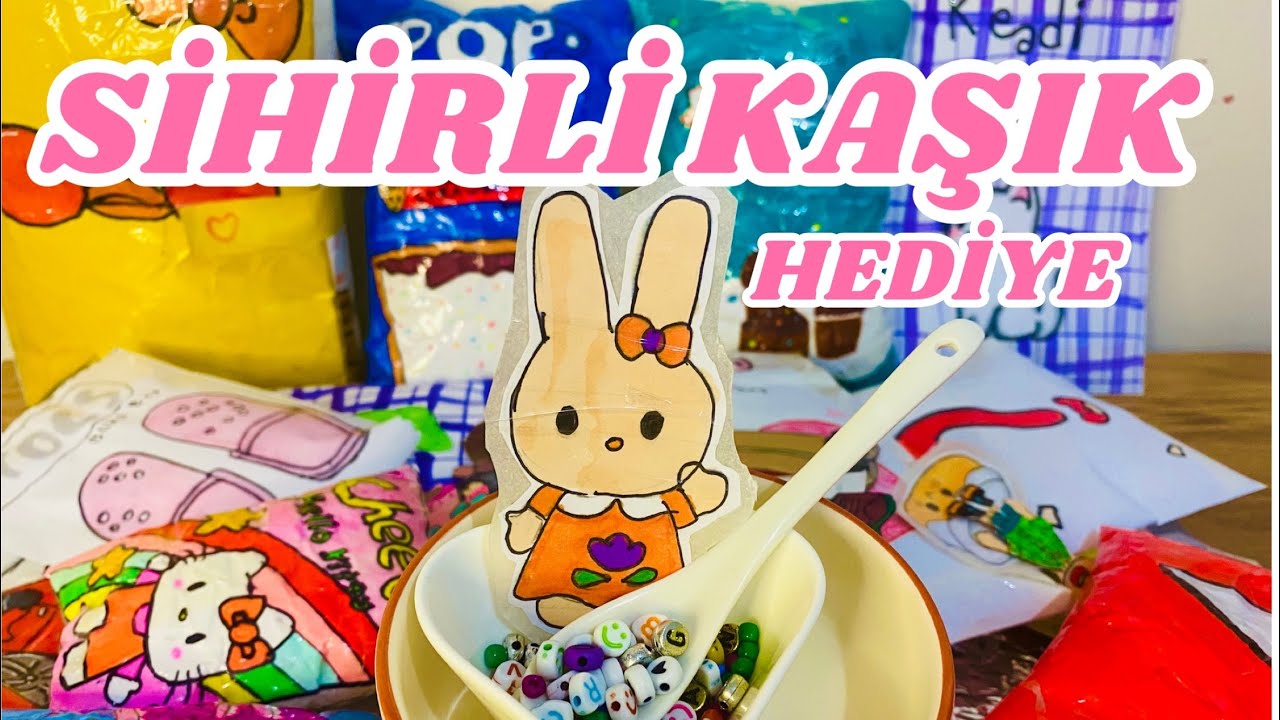 🌈 HEDİYE SİHİRLİ KAŞIK HAZIRLADIM 🌈 KAZANAN TAKİPÇİME 1 KAŞIK HEDİYE 🎁 KÂĞITTAN ETKİNLİKLER/ squishy