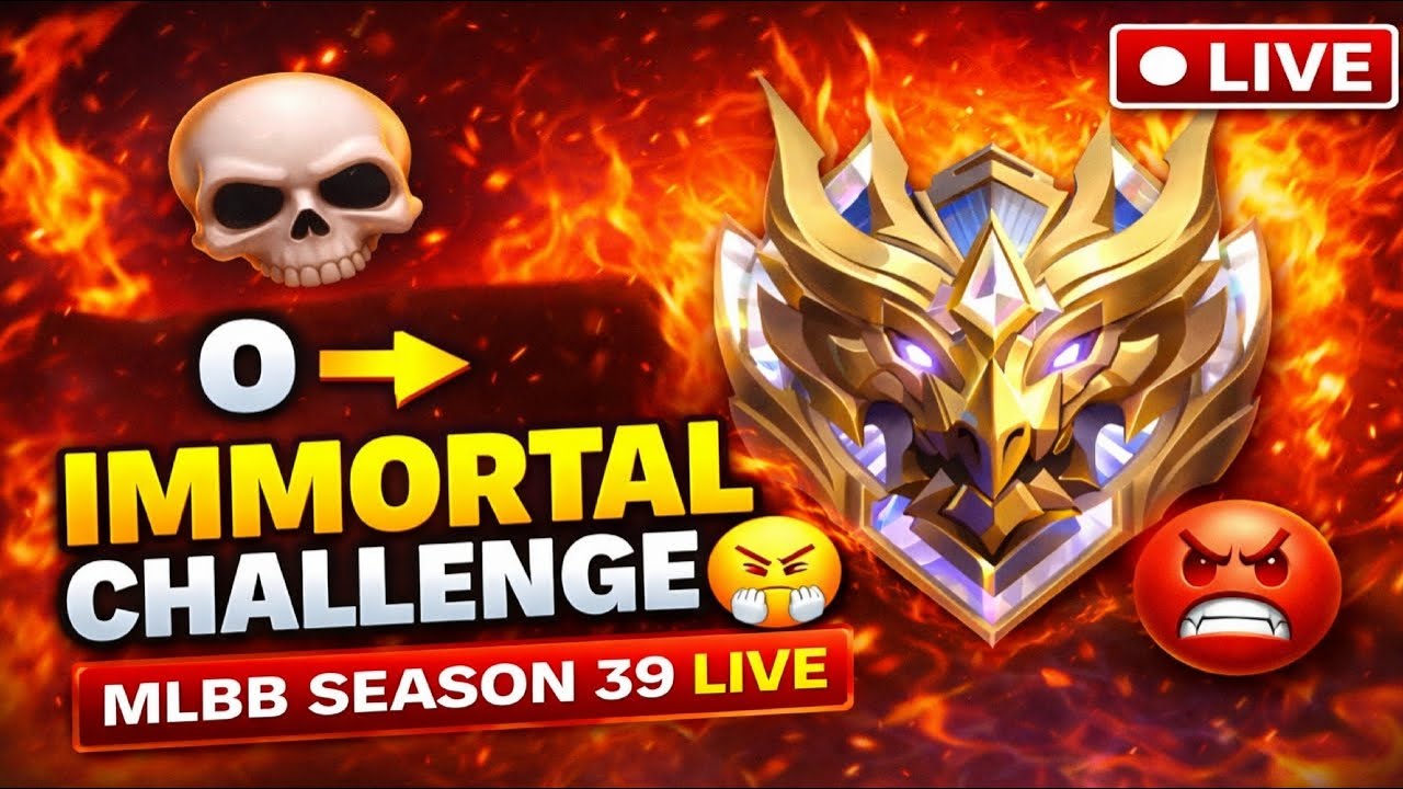Epic ➜ IMMORTAL CHALLENGE 😤 | MLBB SEASON 39 LIVE