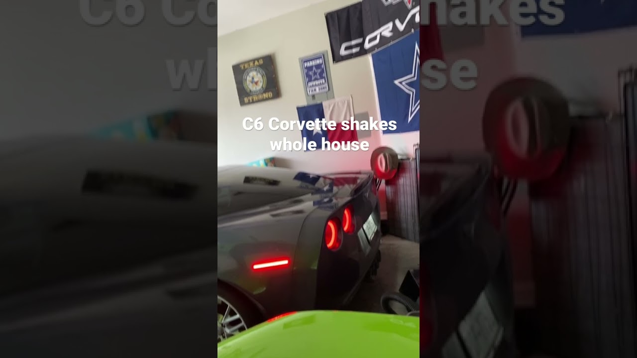 C6 Corvette LS3 shakes up whole garage on start up!