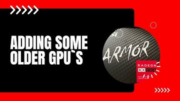 Adding some older GPU`s to the Farm.