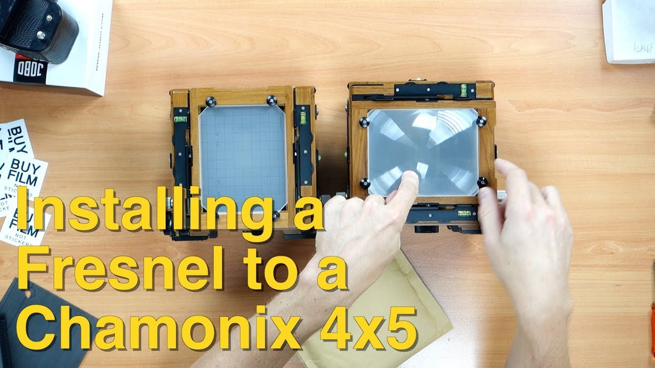 Установка экрана Френеля на Chamonix 4x5: как это сделать