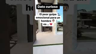 EL PEOR GOLPE EMOCIONAL 😱 para Un Hombre es #psicología  #short