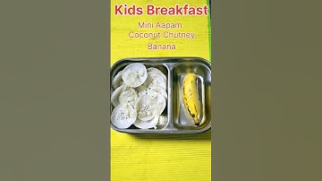 Kids Breakfast Ideas | Mini aapam | Coconut chutney #shorts #kidstiffinideas #aapam