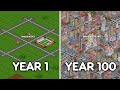 I spent 100 years building one city in open transport tycoon