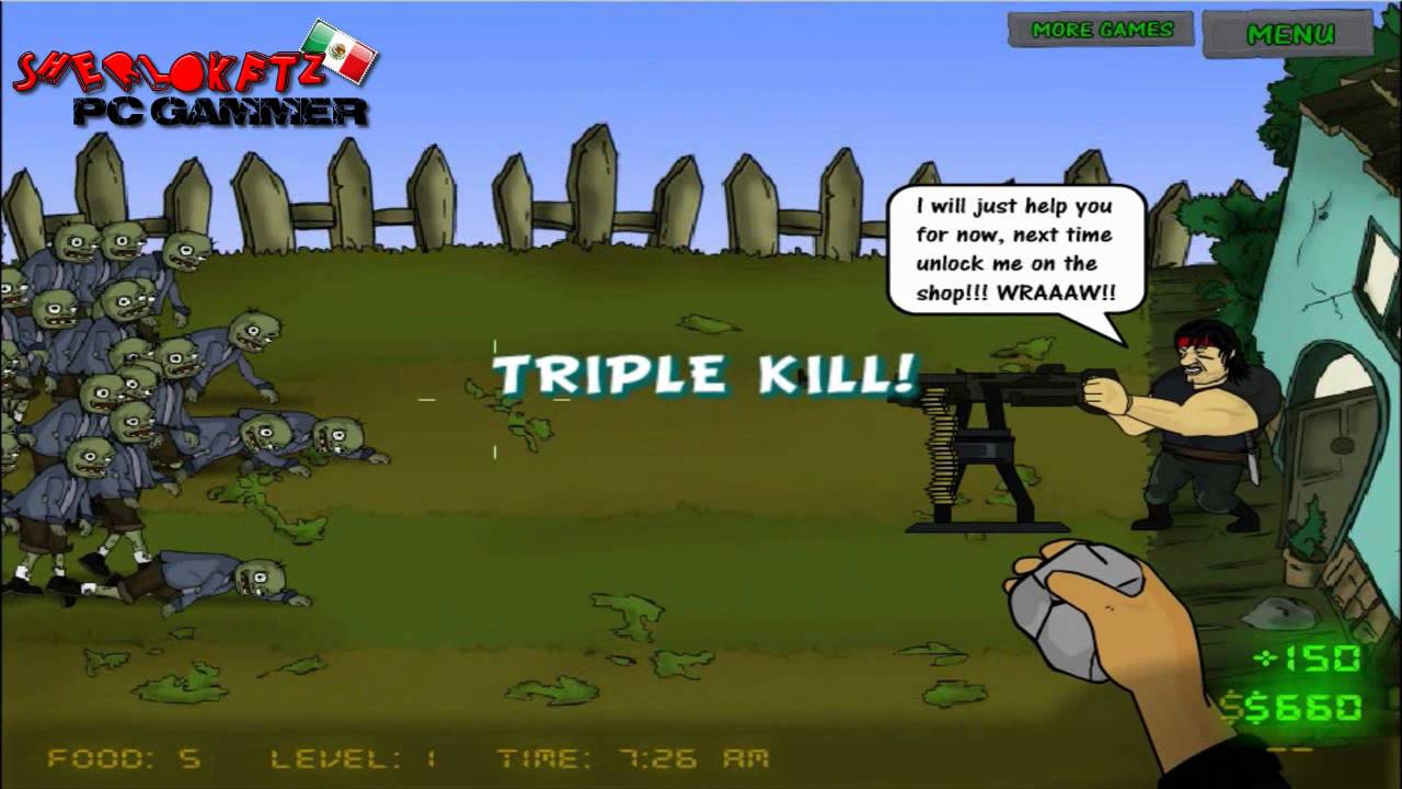 Flash Game ||Zombies eat chicken|| 