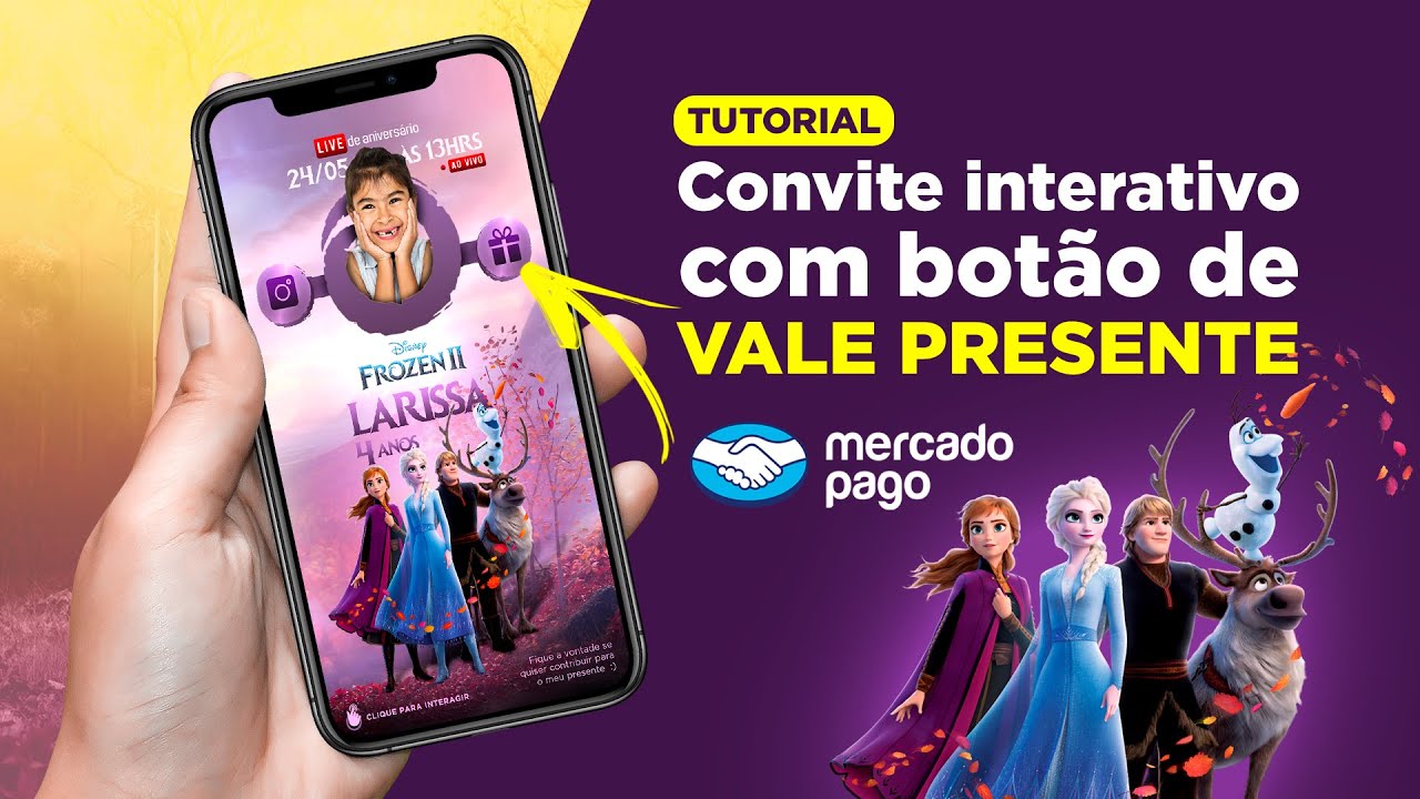 Convite Interativo Frozen