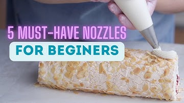 5 MUST-HAVE NOZZLES for a beginner cake baker | BASIC PIPING TIPS for a modern cake baker